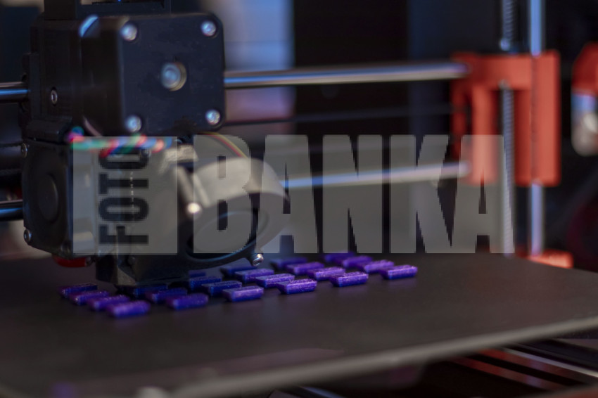 3D printer, printing of plastic parts, production