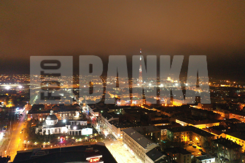 Daugavpils panorāma naktī