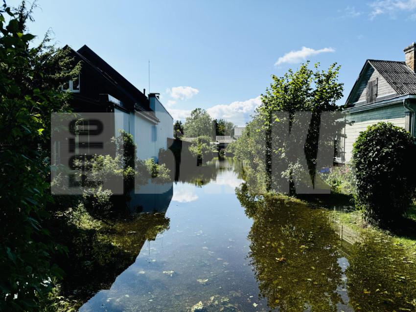 Flood after storm in Jurmala