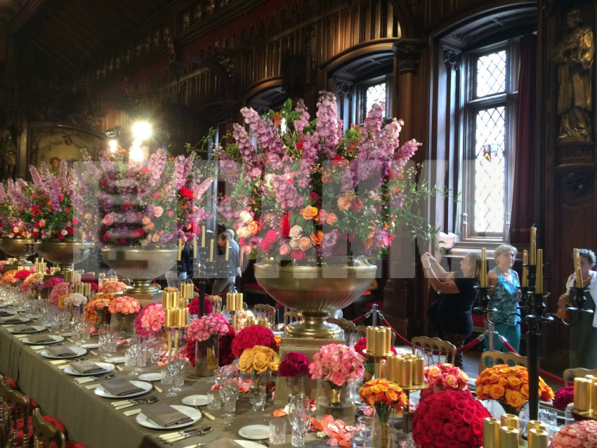 Flower exhibition in Brussels city hall